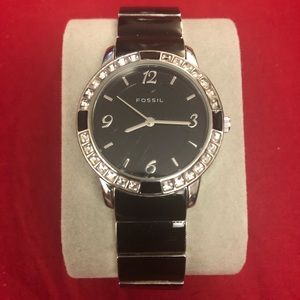 Fossil Black and Silver watch